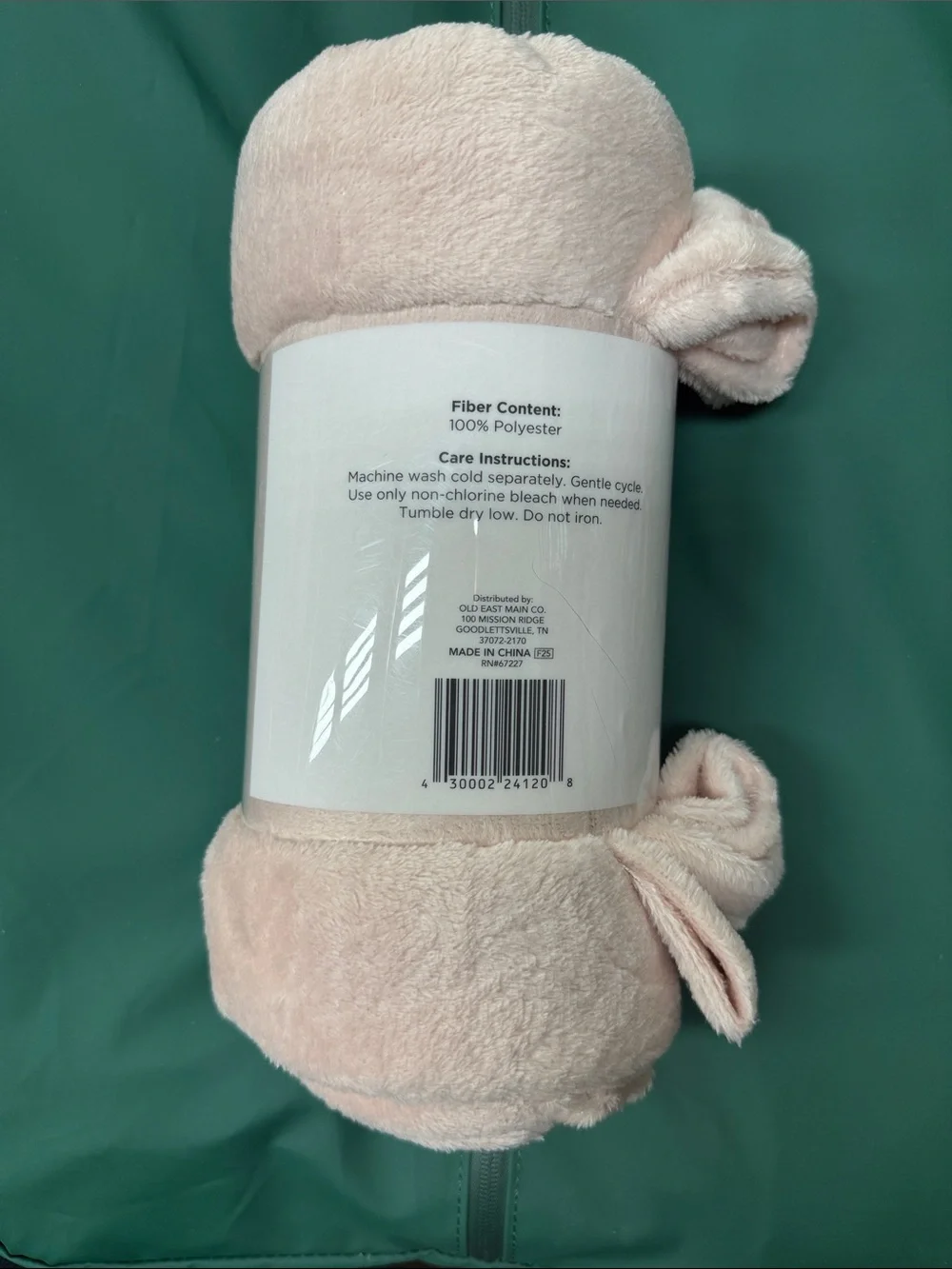 Comfort Bay Light Pink Blanket 50x60